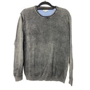 Carbon2Cobalt Men's Large Covert Sweatshirt Sun Washed Dark Gray 100% Cotton